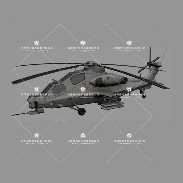 莆田武装直升机3D模型